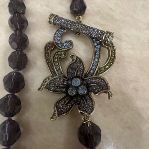 Elegant Purple Heidi Daus Necklace